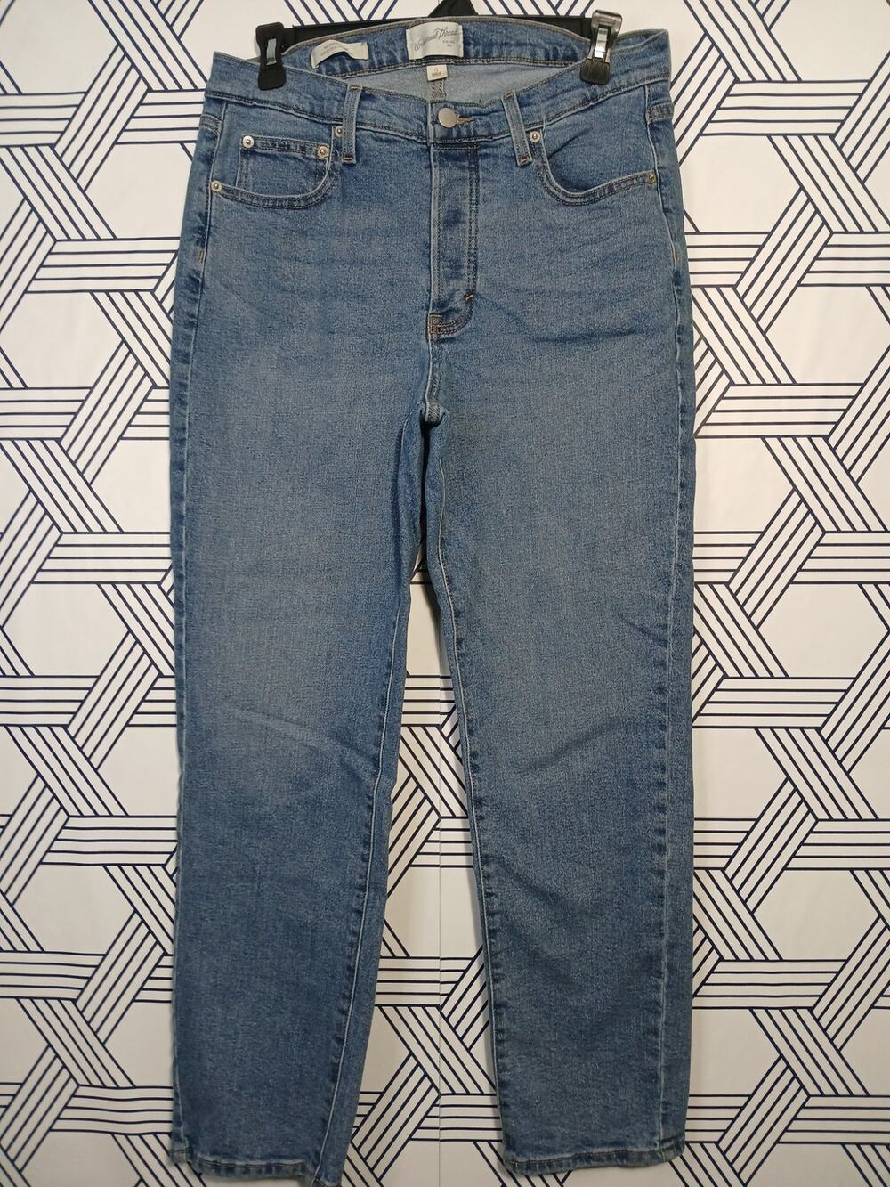 Universal Thread Mid Rise Slim Jeans 80's Style Clean Girl Preppy Denim